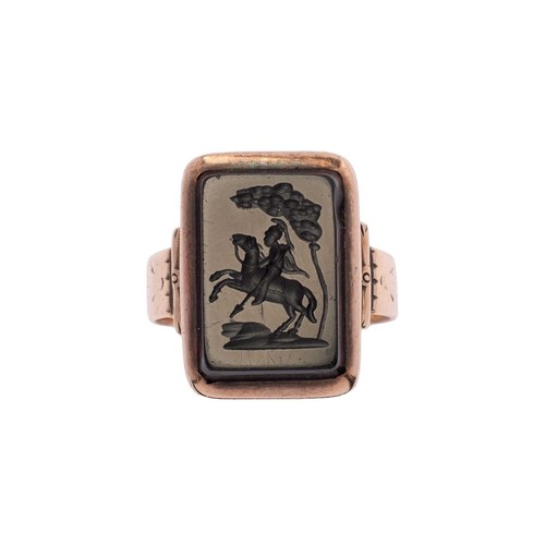 Anello sigillo antico fine - sigillo,