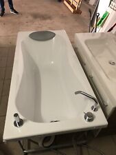 Vasca incasso vetro resina bianco 150*70 come nuovo con pannelli e rubinetteria