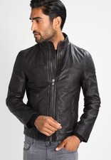 Giacca Moto Uomo Biker Pelle