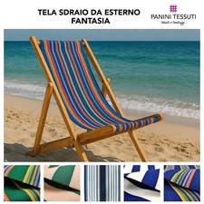 TESSUTO per ESTERNO RIGHE sole telo mare SDRAIO H 44 cm AL METRO gazebo sedie