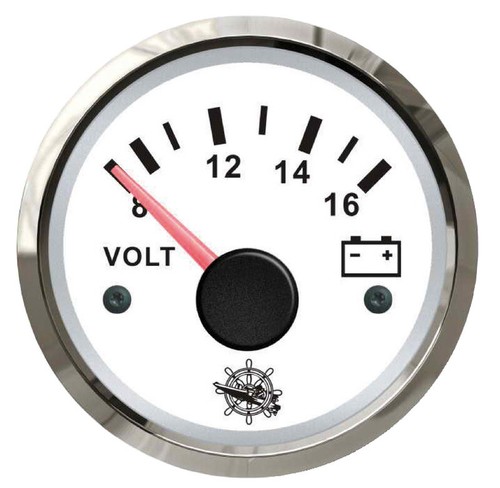 Voltometro scala v bianco - 8/16,