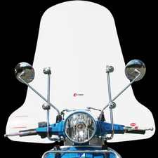 PARABREZZA ALTO COMPLETO DI ATTACCHI PIAGGIO VESPA P 125 150 200 X E 1977 - 1985