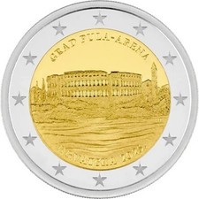 PREVENTE  2 euro CROATIE 2025 UNC l'Arène de Pula