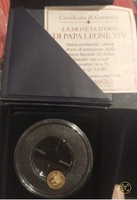Moneta Oro Papa LEONE XIV TIRATURA 999 PEZZI CONIATI ZECCA SIERRA LEONE
