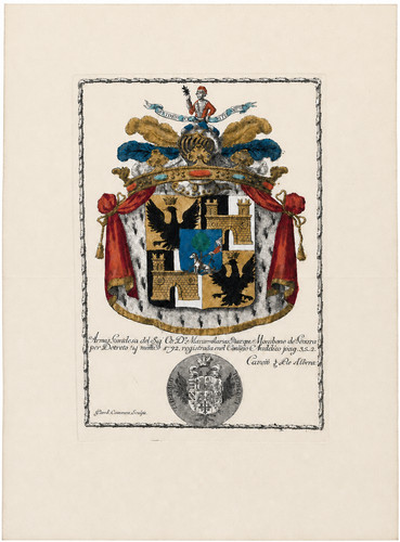 1770 stemma araldico originale - 1770,