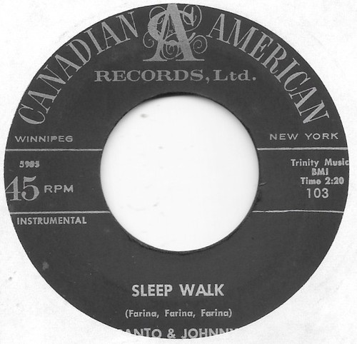 Santo johnny sleep walk - sleep, on