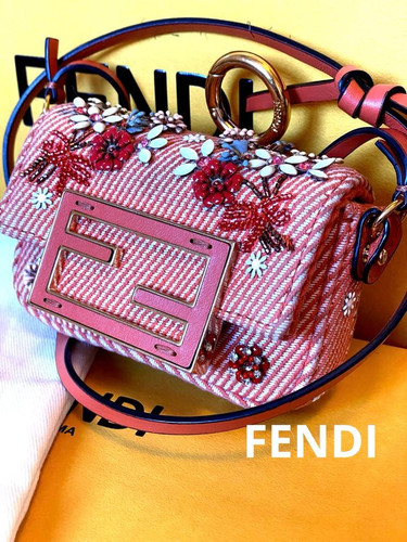 Rare fendi orange floral - orange,