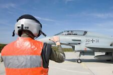 casco militare aviazione con cuffia aeronautica misura media( testa piccola)