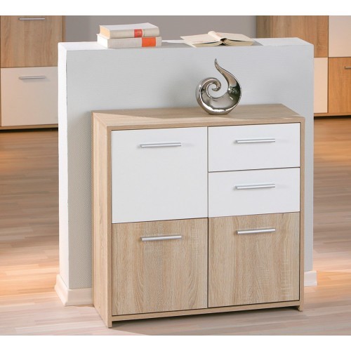 Mobile bianco rovere ante - 3,