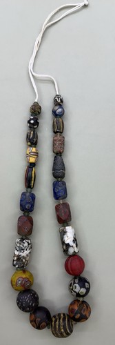 Collana perle vetro - collana, di