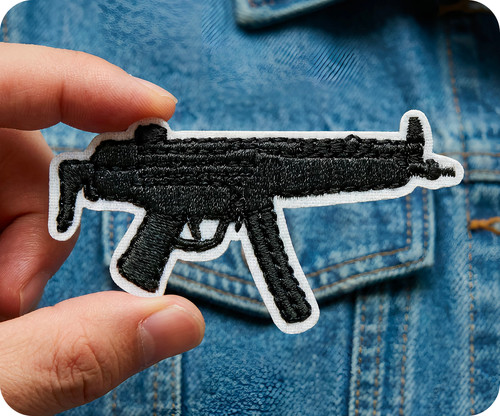 Mp5 sub machine gun pistol - machine,