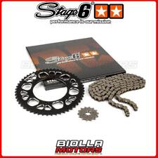 S6-2119334/BK KIT CATENA 14X53 - 420 STAGE6 ALU CNC NERO APRILIA RX ENDURO 50CC 