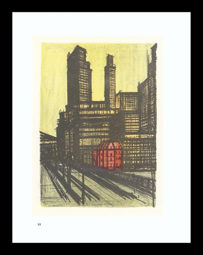 1967 bernard buffet litografia - bernard,