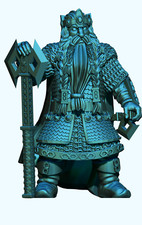 Dwarf Zwerge König King Wachen Moria Tabletop 28mm Fantasy Mittelerde Khurzluk