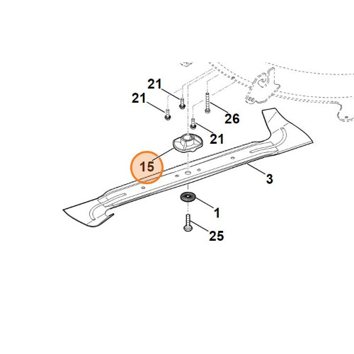 Stihl supporto lama - supporto, mozzo