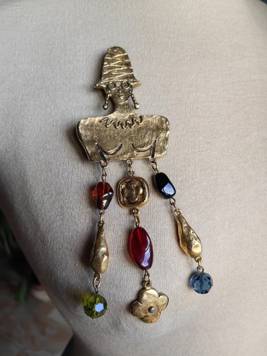 Vintage brooch - brooch,
