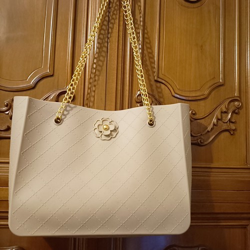 Borsa tote trapuntata - trapuntata, in
