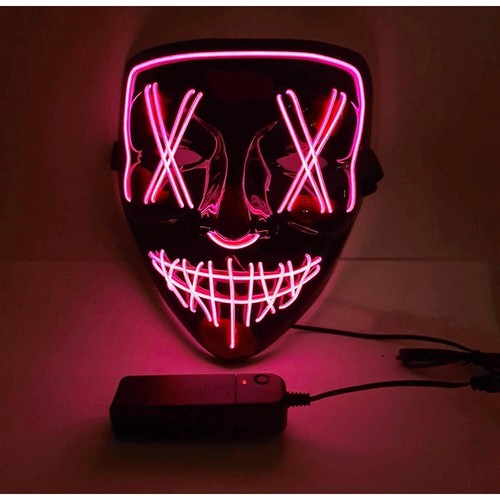 Maschera viso led rosa - viso,