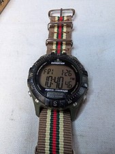 Orologio Timex Digital Bussola Indaco T49688 Perfettamente Funzionante - Su Cinturino Nylon