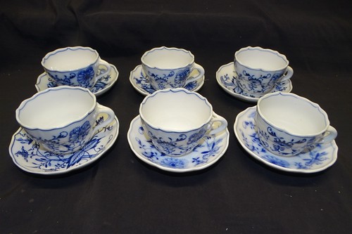 Meissen cipolla blu set - set, 6
