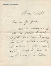 ASSEMBLEA COSTITUENTE LETTERA