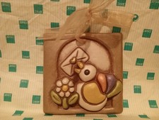 Addobbo Formella Uccellino Con Fiore Vecchia Produzione 