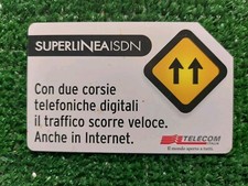 SCHEDA TELEFONICA 5000 LIRE SUPER LINEA ISDN ITALIA USATA TELECOM