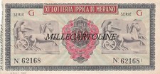 Lottery: XIth Merano