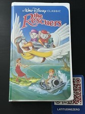 THE RESCUERS - VHS DISNEY NTSC USA in inglese Black Diamond “Bianca e Bernie”
