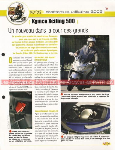 Kymco xciting 500 scooter 2005 - kymco,