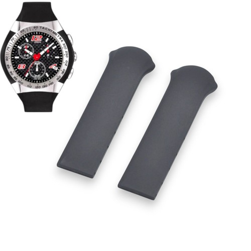 Cinturino gomma nera mm - gomma,
