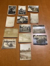 AUTOMOBILI  EPOCA MOTO lotto 13 foto 6x5 Cm anni 10-20 Fiat Mercedes