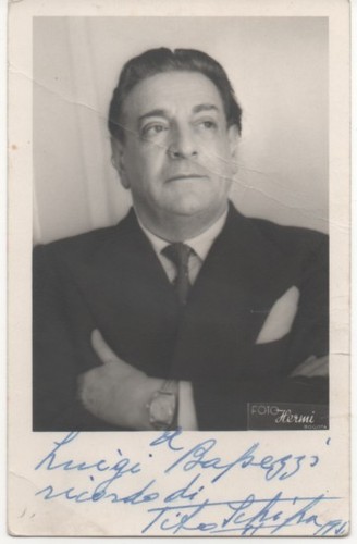 Autografo tito schipa - autografo,