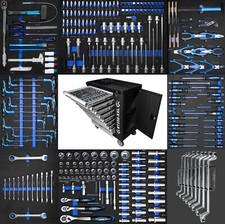 XXXL Premium Carrello portautensili 8 cassetti carrello da officina riempito ...