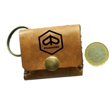 PORTACHIAVI PIAGGIO IN CUOIO FATTO A MANO VERO CUOIO MADE IN ITALY