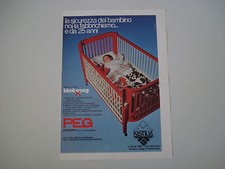 advertising Pubblicità 1973 CULLA LETTINO BIMBOPEG PEG PEREGO/PINES