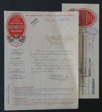 Fattura 1912 FABBRICA DI ACETO