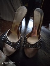 Ciabatte Guess By Marciano Num.38,Zeppa In Sughero,dischi In Metallo E Pietrine