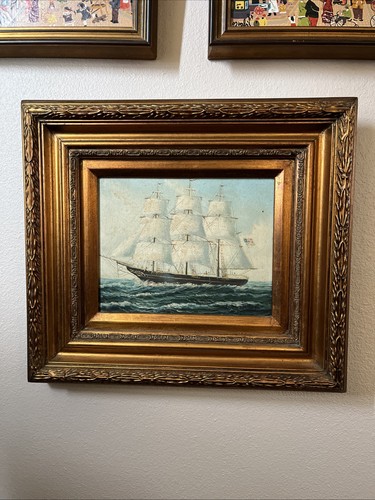 Dipinto olio vintage firmato