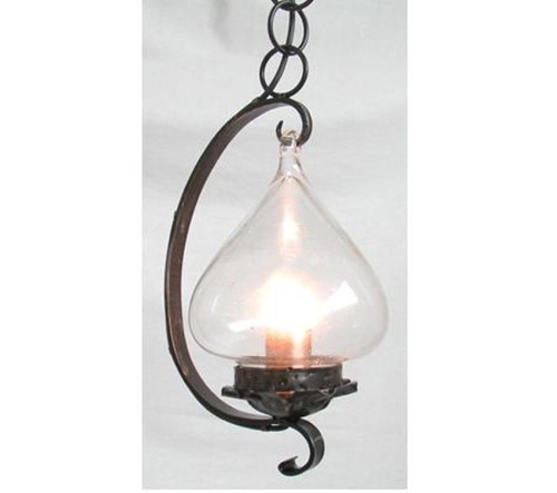 Lampadario gancio ferro - lampadario,