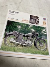 Vélocette 600 Modello 0 1939 Carta Collezione Moto Atlas UK