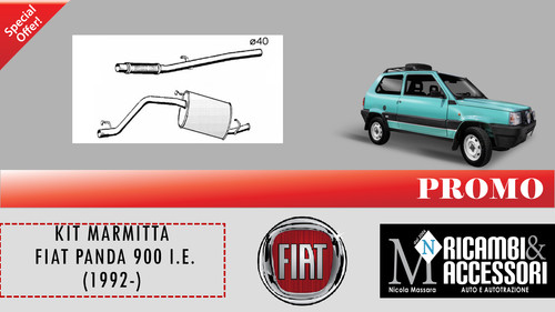 Marmitta completa fiat panda - fiat,