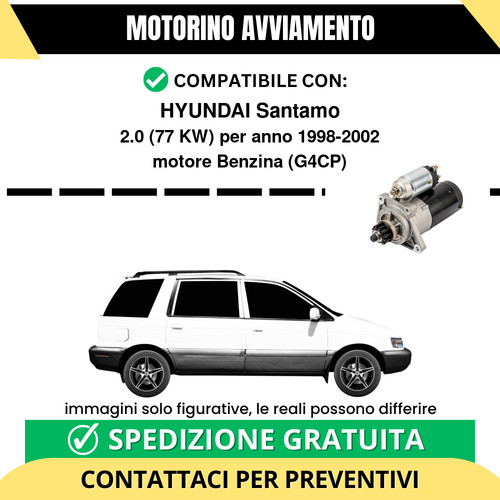 Motorino avviamento hyundai - motorino,