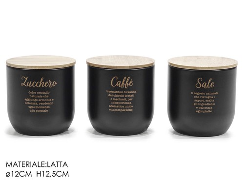 Set barattoli latta - 3,