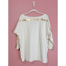 Top tunica Twinset Milano scollo a barca righe oro taglia S