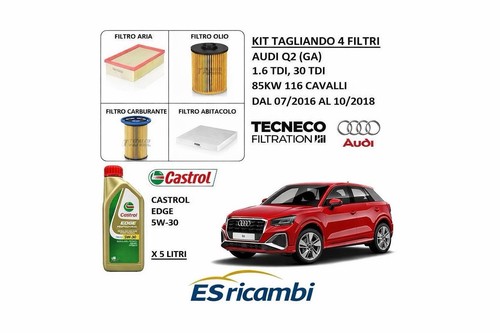 Kit tagliando filtri olio - 4, e