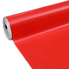 Tappeto Gomma Pvc Rosso Passatoia Rivestimento Copri Pavimento Pedana Bolle