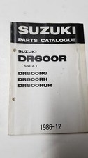 SUZUKI DR 600 RG-RH-RUH 1986 catalogo ricambi originale moto spare parts catalog