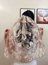 velo da sposa vintage oro rosa