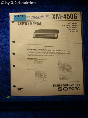 Sony service manual 450g - sony,